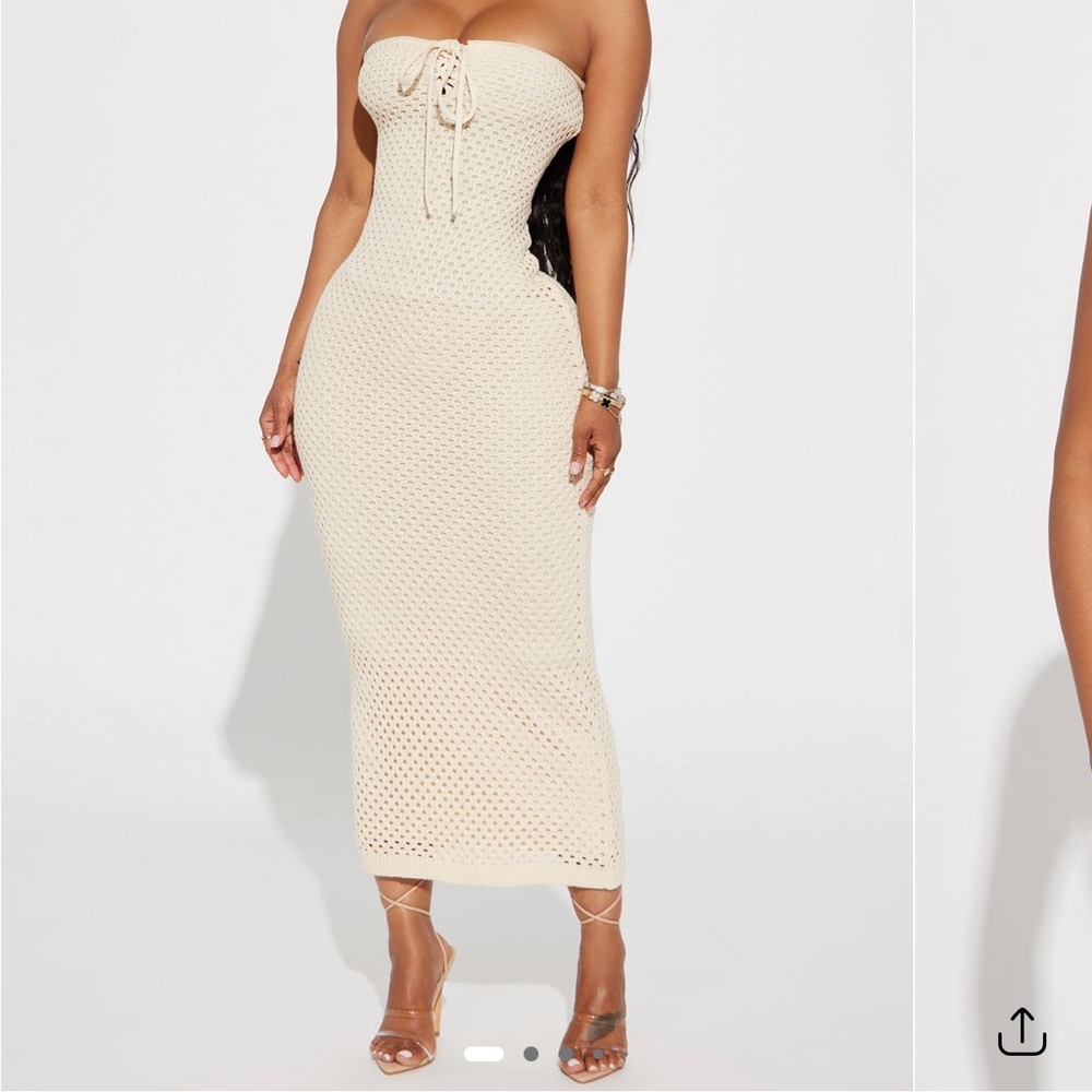 BRAND NEW Fashion Nova crochet dress
Size Medium